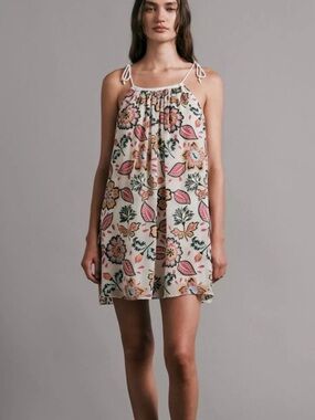 NWOT Rag & Bone Bailey Silk Blend Mini Floral Sleeveless Dress size Medium
